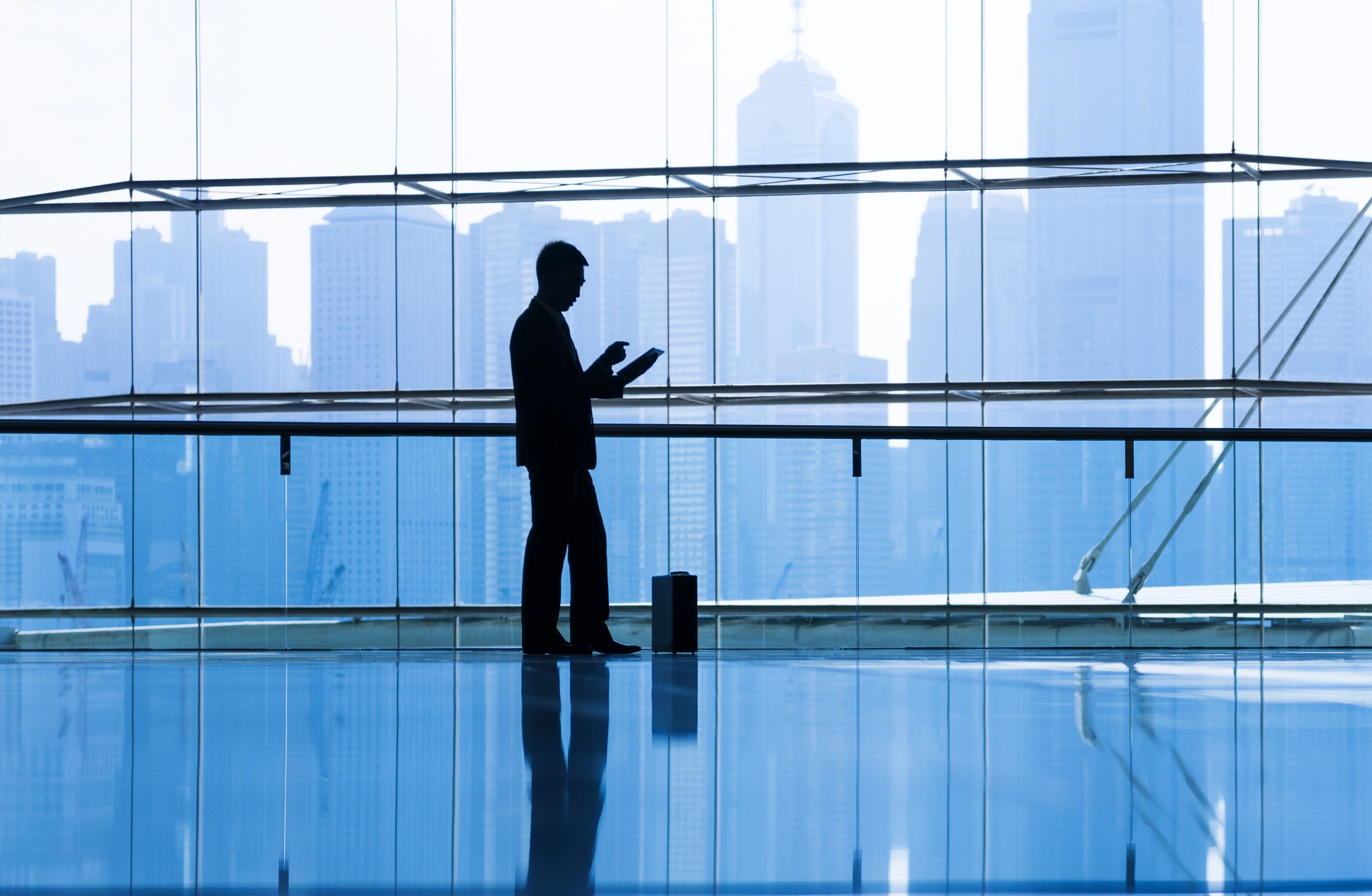 Modern office buildings